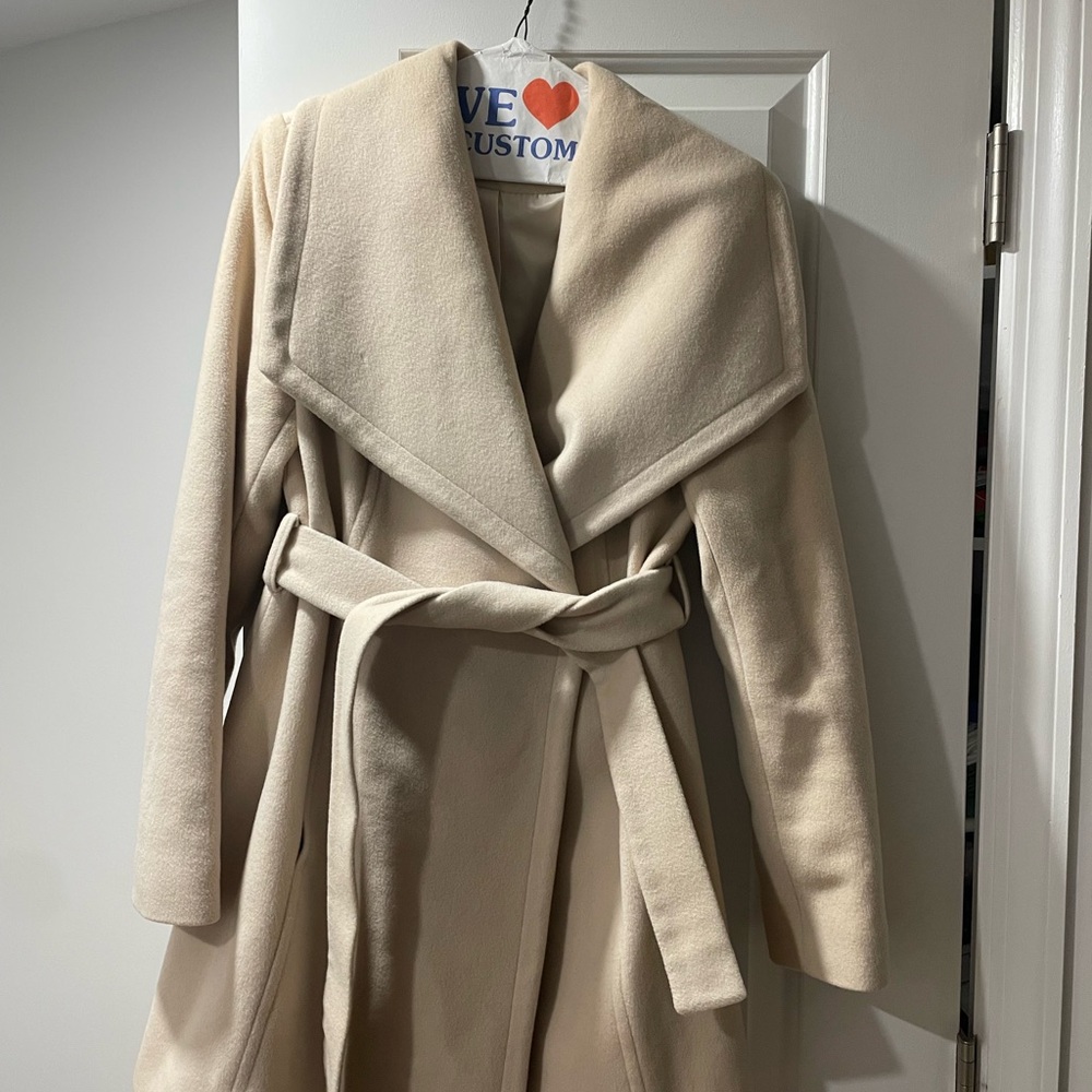 Michaels Cream Women's Trench Coat - Picture 2 of 6